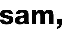 Logo Sam zwart