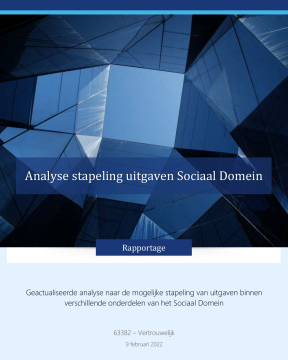 Cover rapportage Stapeling uitgaven sociaal domein