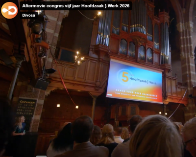 Aftermovie congres vijf jaar Hoofdzaak } werk 2026