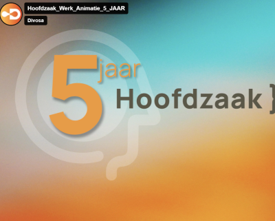 Hoofdzaak } Werk Animatie 5 jaar