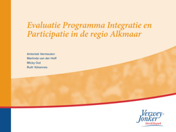 Evaluatie Programma integratie en participatie in de regio Alkmaar